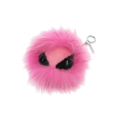 FENDI Monster Fur Bag Charm "Pink"