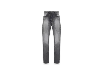 BALENCIAGA Straight 5 Pocket Washed Denim Pants "Black"