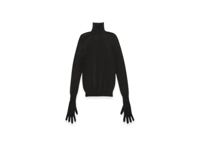 BALENCIAGA Women's Gloves Sweater "Black"