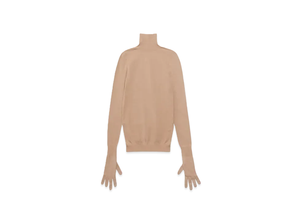 BALENCIAGA Gloves Sweater "Light Beige"