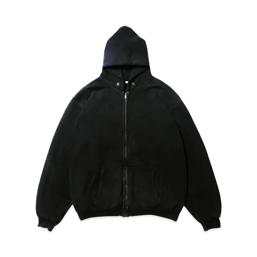 A.PRESSE Vintage Zip Sweat Hoodie "Black"