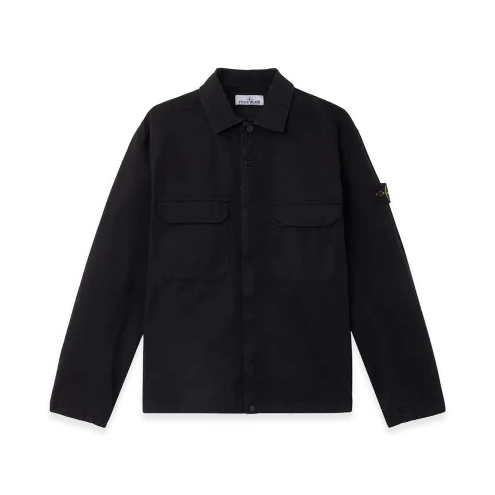 Stone Island 1200009 Organic Cotton Ripstop "Black"