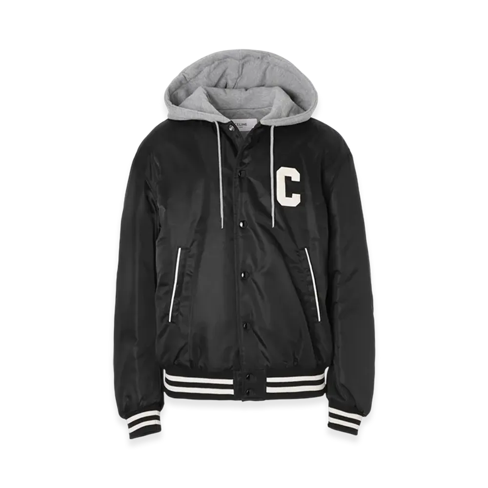 CELINE Oversized Hooded Teddy Jacket "Black"