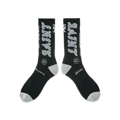 SAINT Mxxxxxx Socks Aint "Black/Gray"