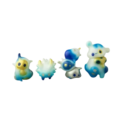 MEDICOM TOY / Three Wax/0.0 Menom, Monamomi, Mimimi, Popyrus 4 Piece Set 1/6 Plan Custom Color