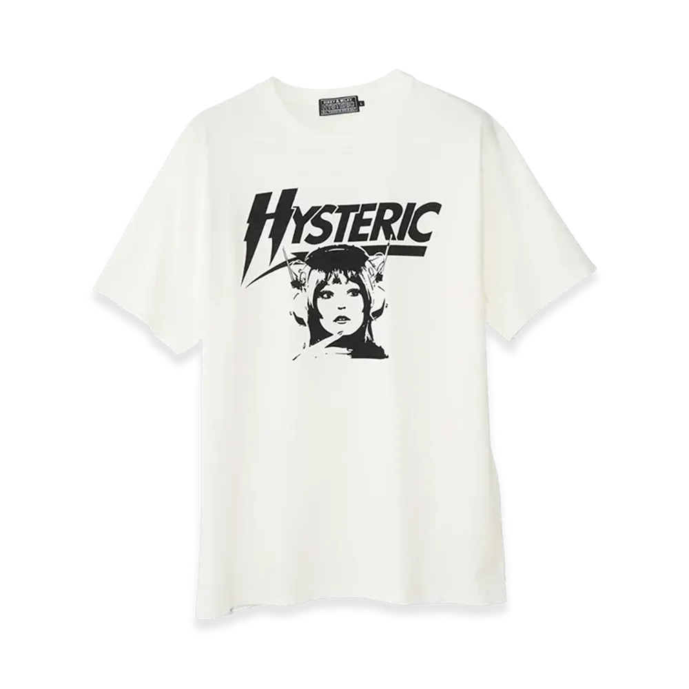 HYSTERIC GLAMOUR Hi-Fi Club T-Shirt "White" 02251CT36