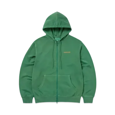 thisisneverthat INTL. Logo Zip Up Hoodie "Deep Green"