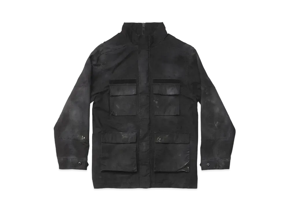 BALENCIAGA Women's Double Front Military Parka "Black"