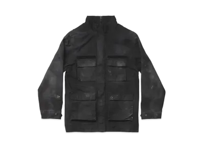 BALENCIAGA Women's Double Front Military Parka "Black"