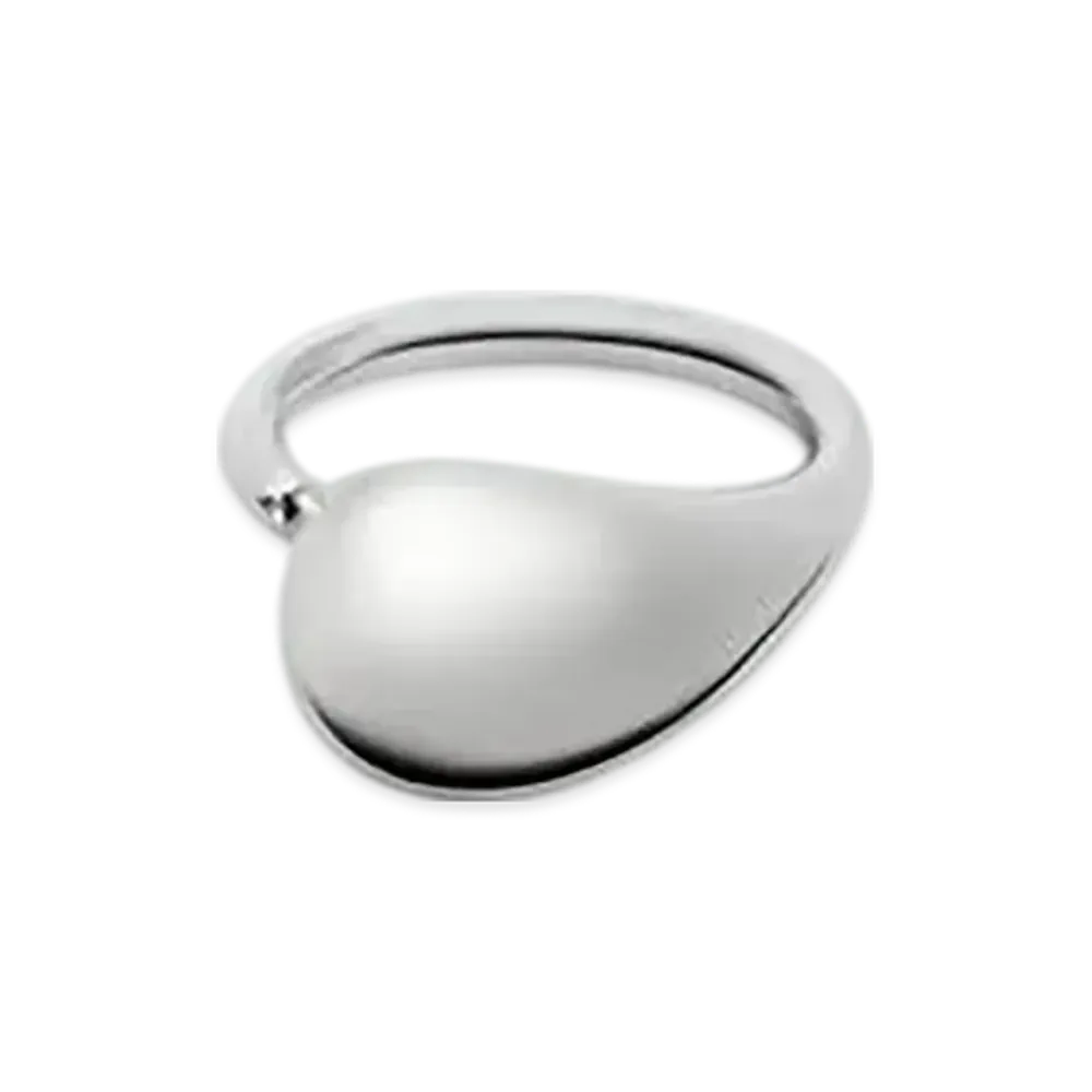 Bottega Veneta Small Drop Ring "Silver"