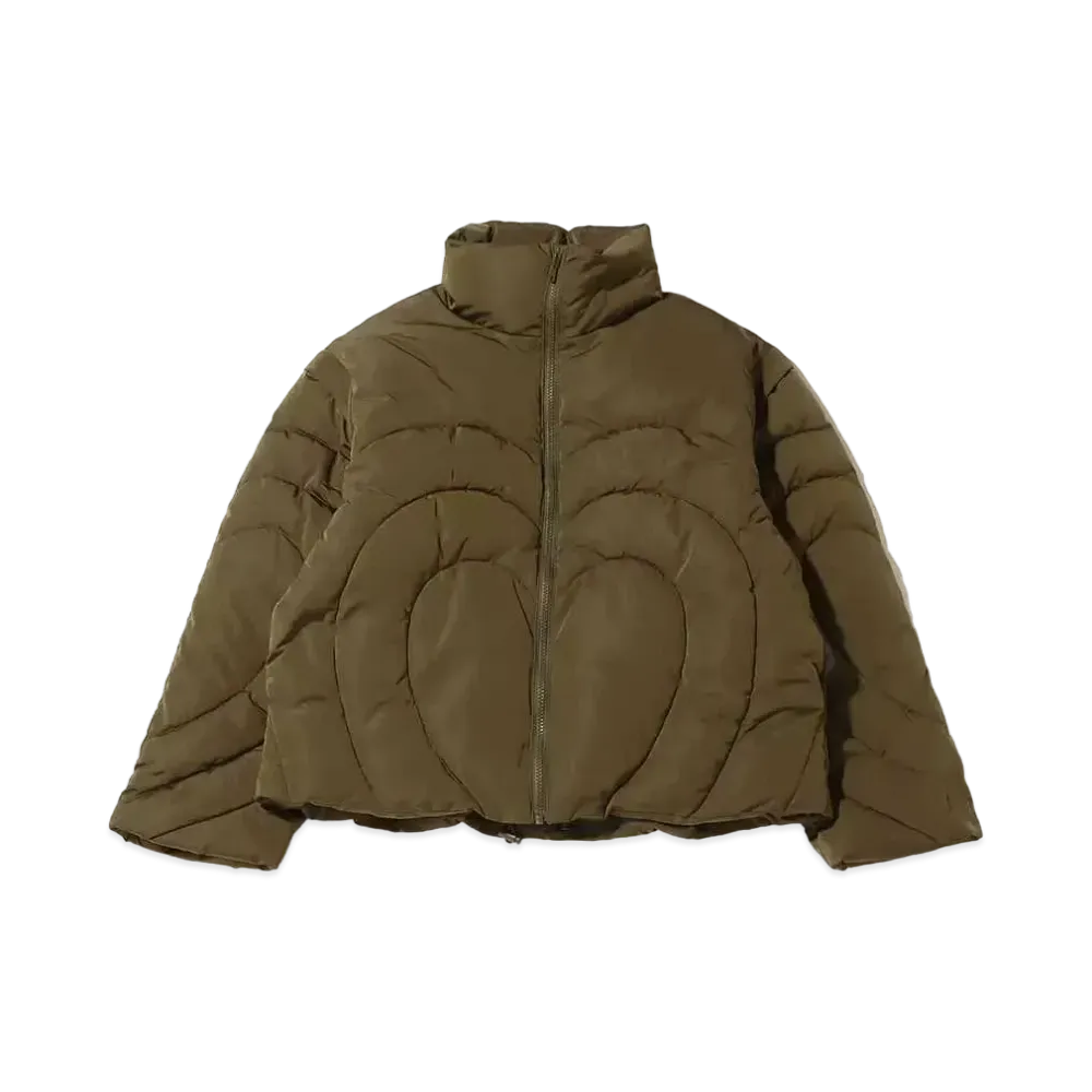 atmos pink Two-Way Heart Down Jacket "Khaki"