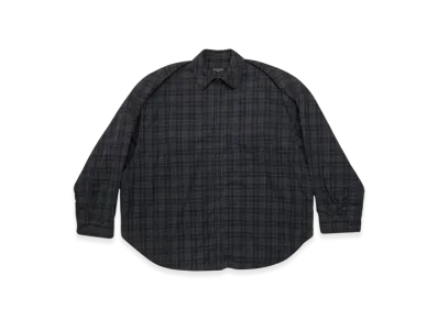 BALENCIAGA Women's Detachable Sleeves Shirt Large Fit "Grey"