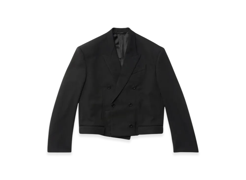 BALENCIAGA Women's Folded Tailored Jacket "Black"