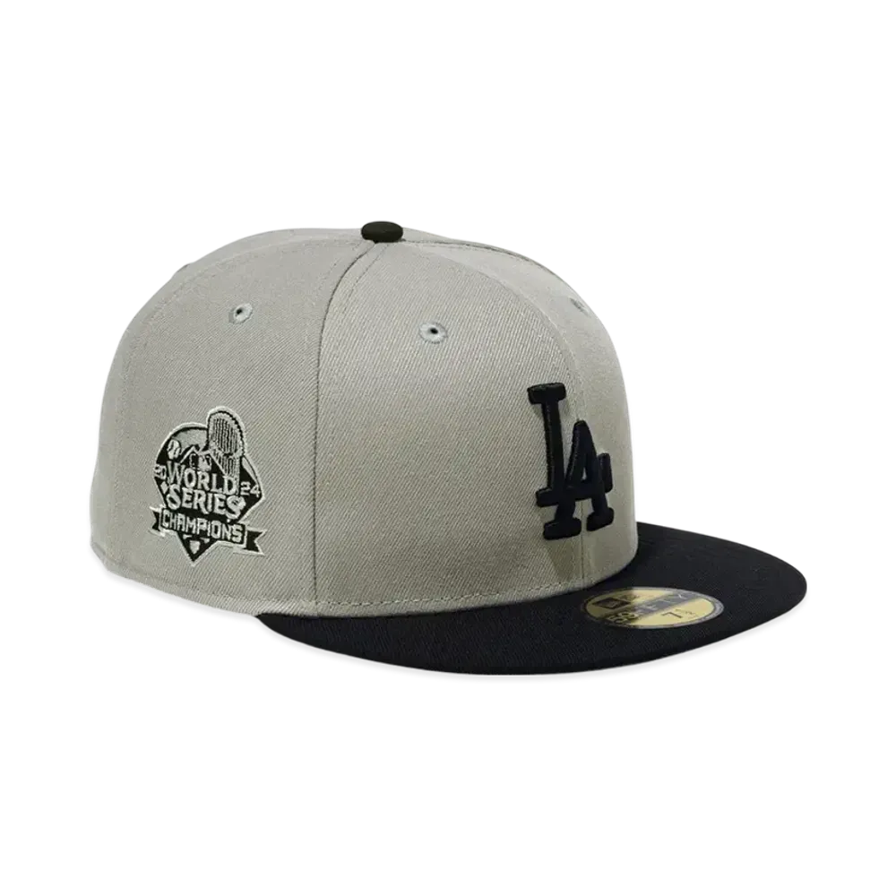 NEW ERA 59Fifty World Series Champions 2024 Los Angeles Dodgers World Series Patch "Gray/Black"