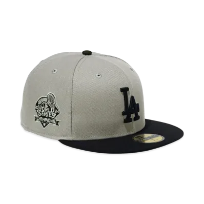 NEW ERA 59Fifty World Series Champions 2024 Los Angeles Dodgers World Series Patch "Gray/Black"