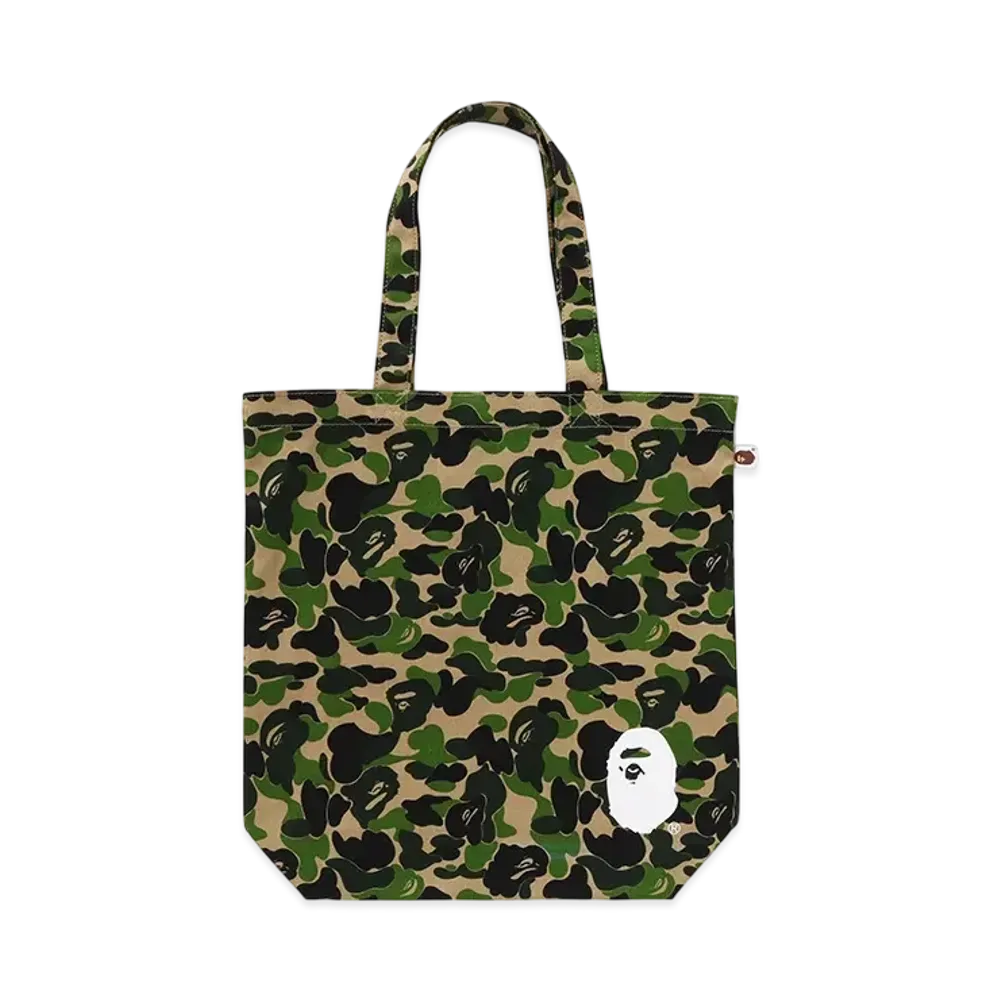 A BATHING APE ABC Camo Tote Bag "Green"