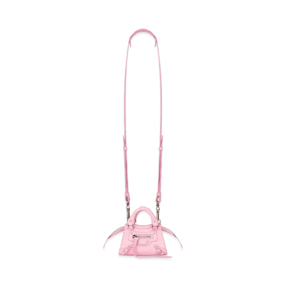 BALENCIAGA Women's Neo Classic Super Nano Top Handle Bag "Pink"