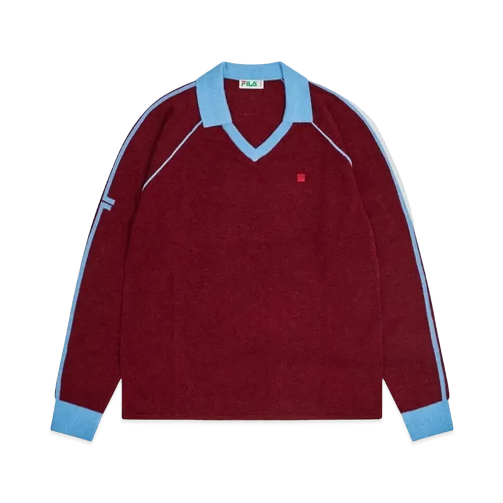 FILA+ Line Squadra Knit Top "Burgundy"