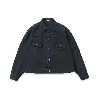 A.PRESSE 2nd Type Black Denim Jacket "Black"