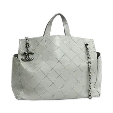 CHANEL Wild Stitch 2WAY Tote "Gray"