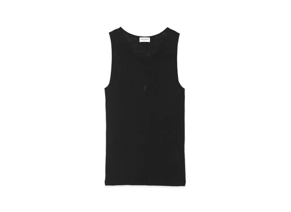 Saint Laurent Women's Cassandre Tank Top "Black"