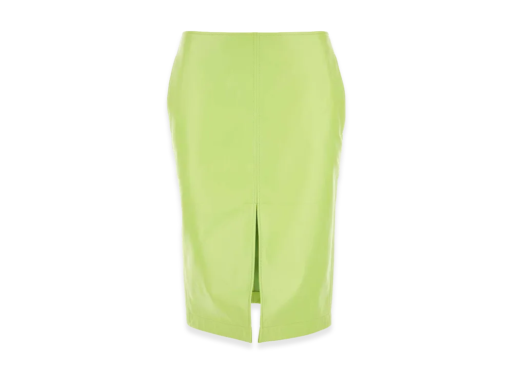 Bottega Veneta Women's Shearling Skirt "Fluo Yellow"