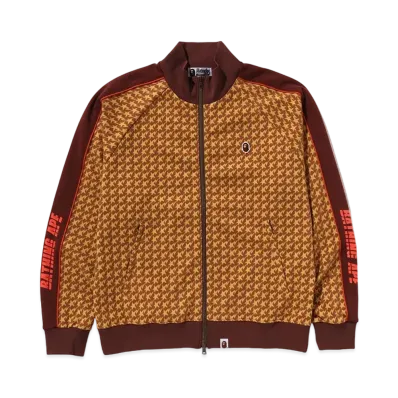 A BATHING APE Jacquard Track Jacket "Brown"