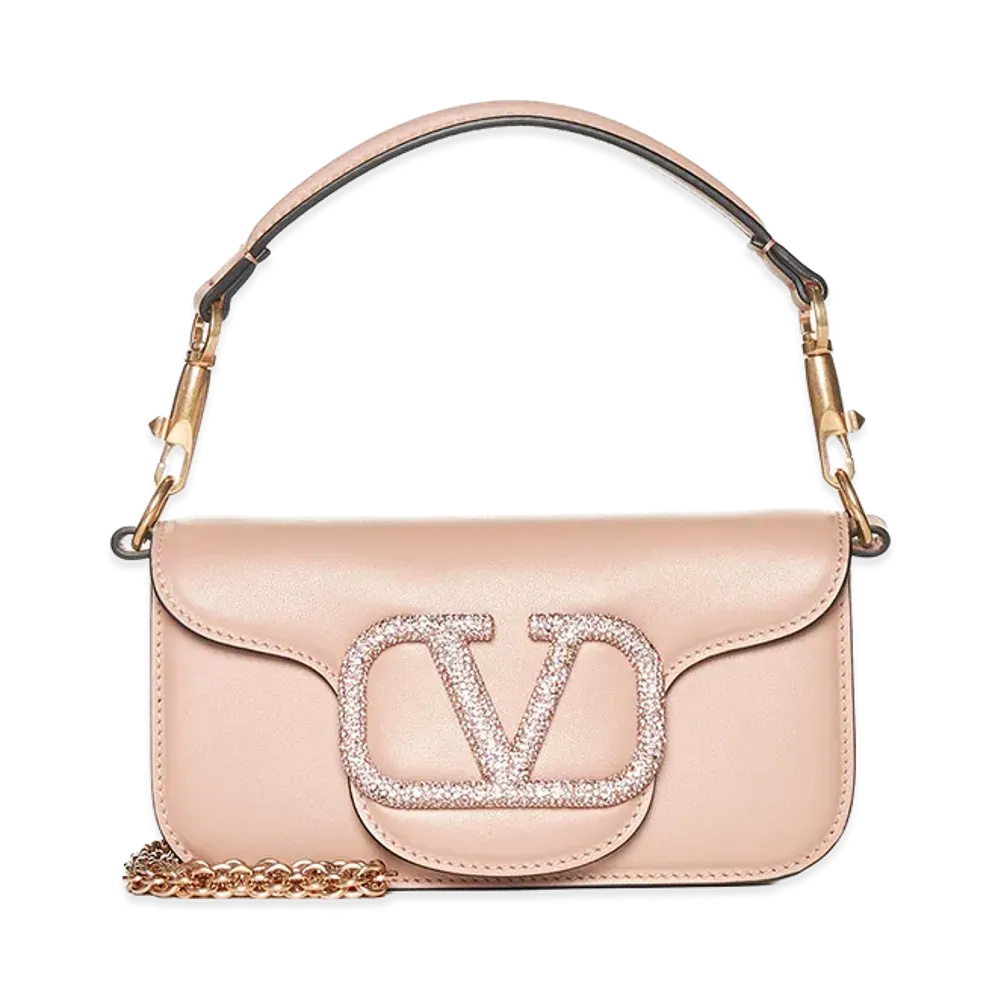 Valentino Women's Loco Leather Small Handbag "Pink"