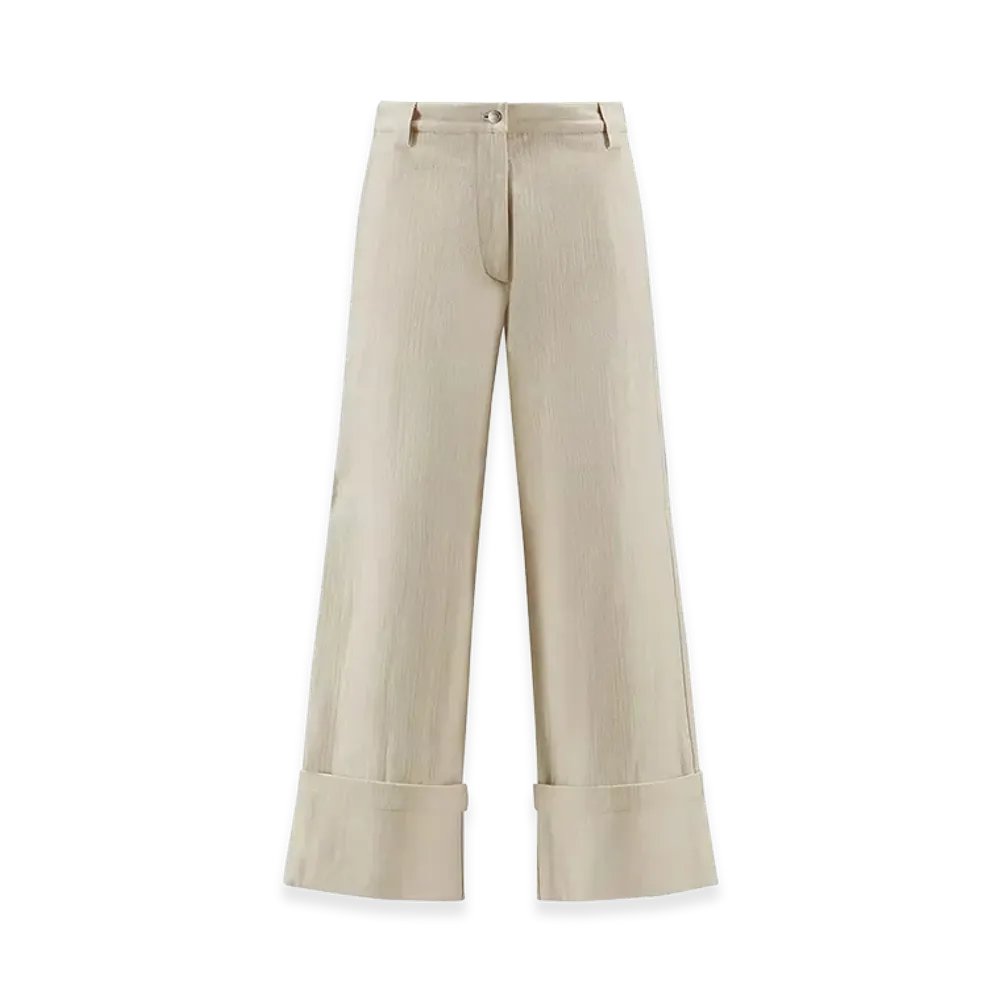 MONCLER Women's Cotton Bull Pants "Nude/Neutrals"
