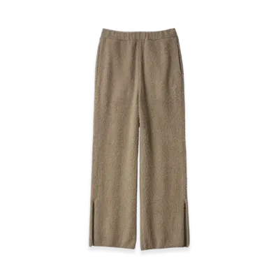 ssstein Wool/Alpaca Milled Knit Easy Trousers "Beige"