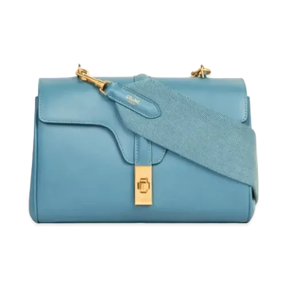 CELINE Teen Soft 16 In Smooth Calfskin "Denim"