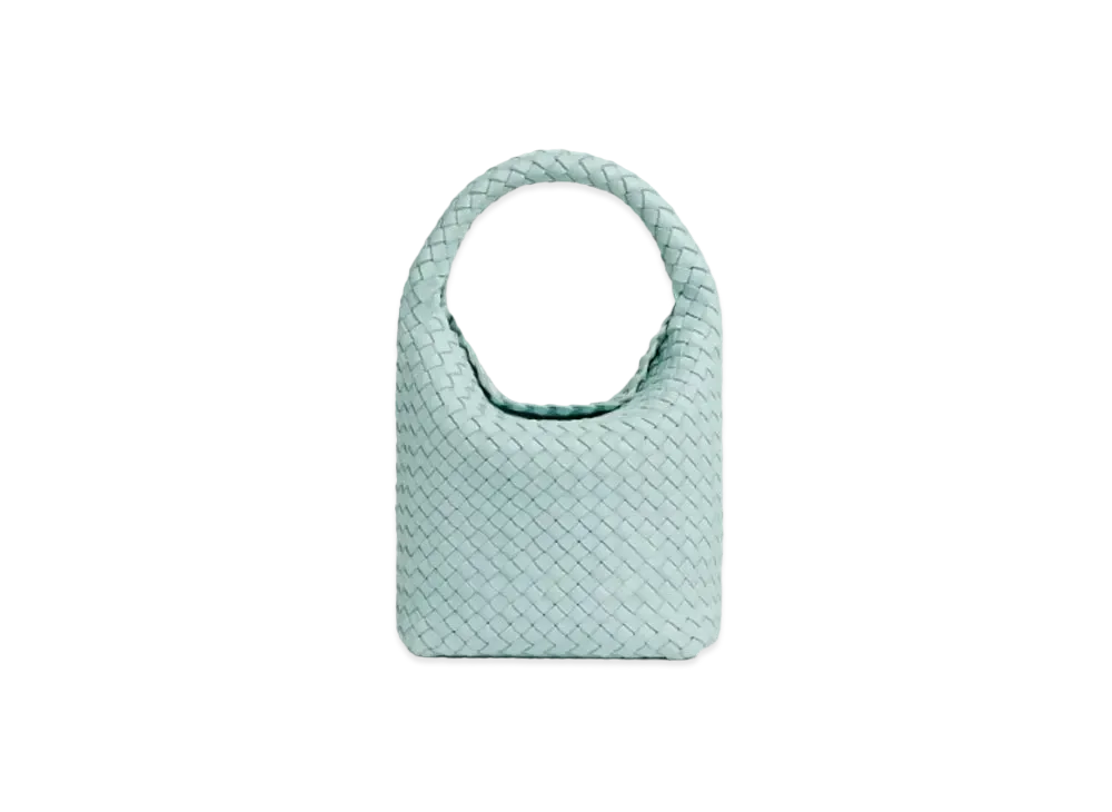 Bottega Veneta Small Cabat Bucket Bag "Teal Washed"