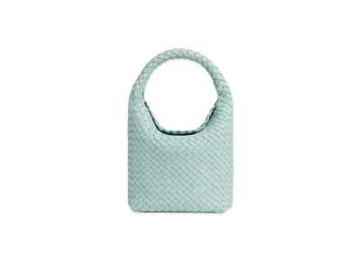 Bottega Veneta Small Cabat Bucket Bag "Teal Washed"