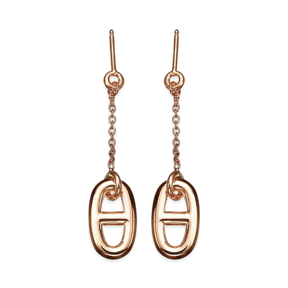 Hermes Farandole Earrings Small Model "Rose Gold"