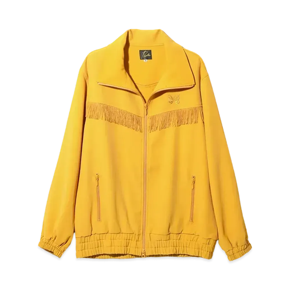 Needles Fringe Track Jacket - Poly Kersey "Yellow"