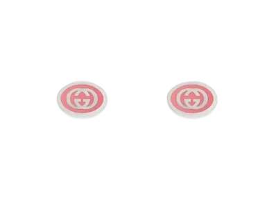GUCCI Interlocking G Enamel Earrings