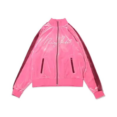atmos pink x Riehata Velor Jersey Jacket "Pink"