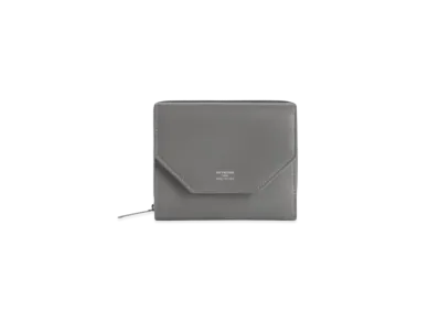 BALENCIAGA Envelope Flap Compact Wallet "Gray"