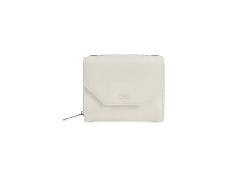 BALENCIAGA Envelope Flap Compact Wallet "White"