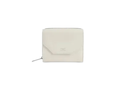 BALENCIAGA Envelope Flap Compact Wallet "White"