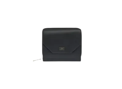 BALENCIAGA Envelope Flap Compact Wallet "Black"