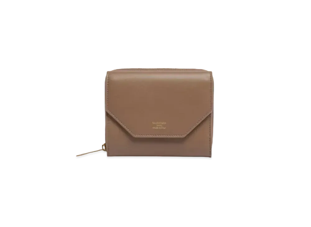 BALENCIAGA Envelope Flap Compact Wallet "Brown"