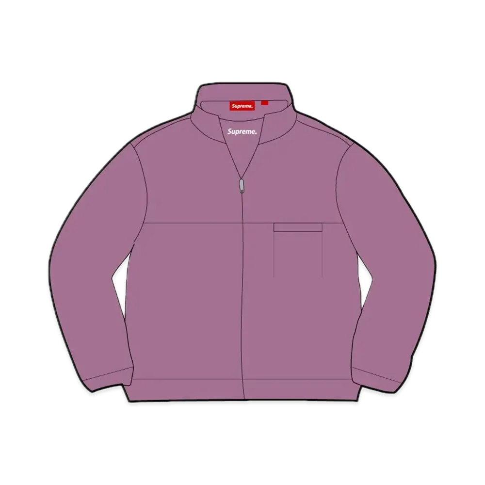 Supreme Washed Half Zip Pullover "Dusty Purple"