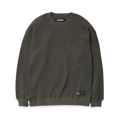 NEIGHBORHOOD Waffle Fabric Crewneck LS-1 "Olive Drab"