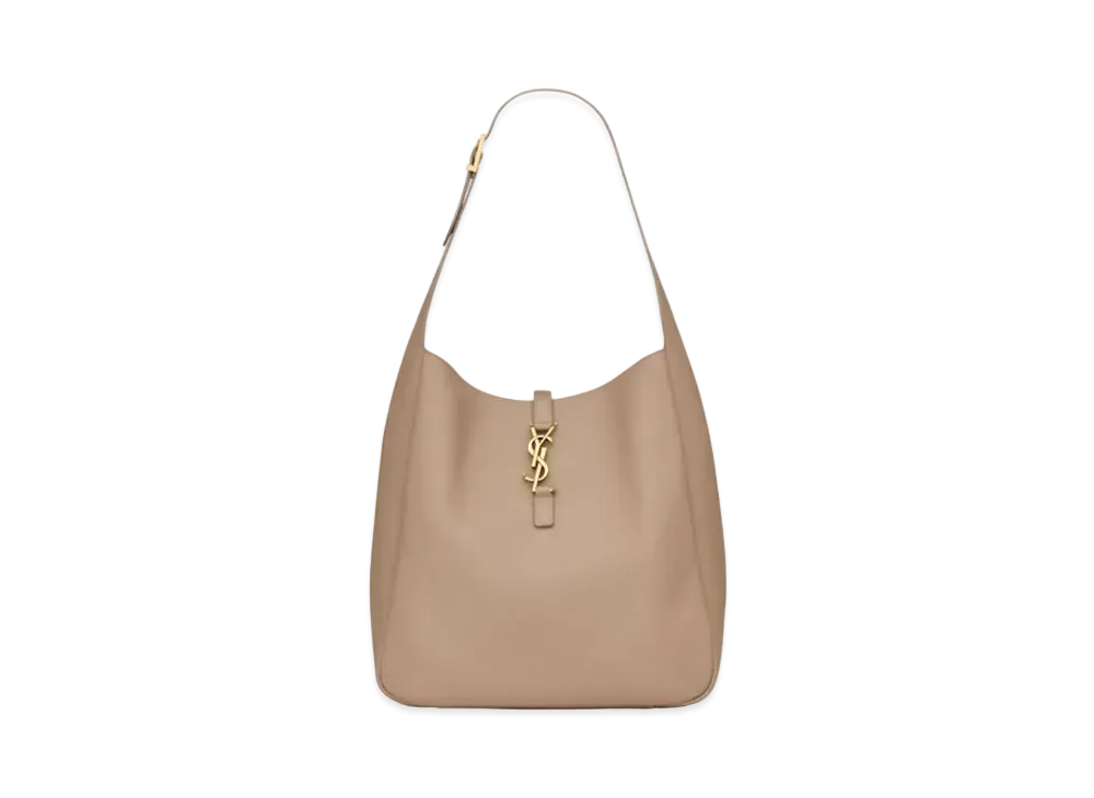 Saint Laurent LE 5 A 7 Supple Large in Smooth Leather "Dusty Grey"