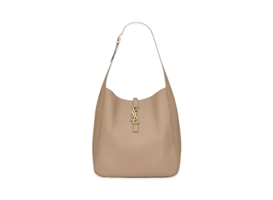 Saint Laurent LE 5 A 7 Supple Large in Smooth Leather "Dusty Grey"