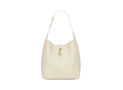 Saint Laurent LE 5 A 7 Supple Large in Smooth Leather "Blanc Vintage"