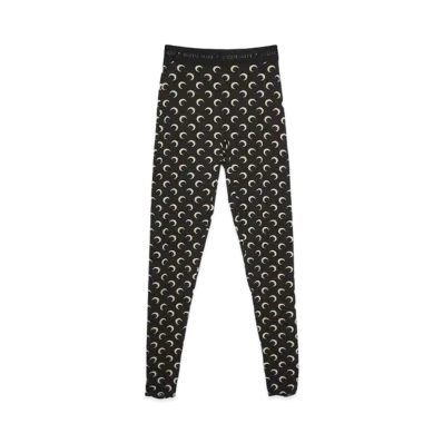 Marine serre MOON PRINTED JERSEY STIRRUP LEGGINGS "INVERSE TAN"