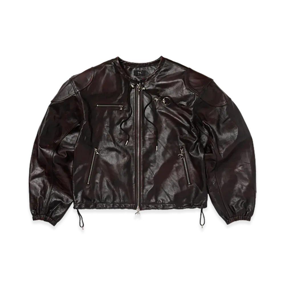 THUG CLUB TC Guillotine Leather Jacket "Black"
