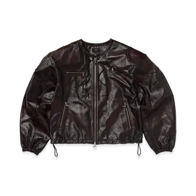 THUG CLUB TC Guillotine Leather Jacket "Black"
